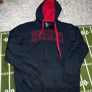 Clean black embroidered Hoosiers